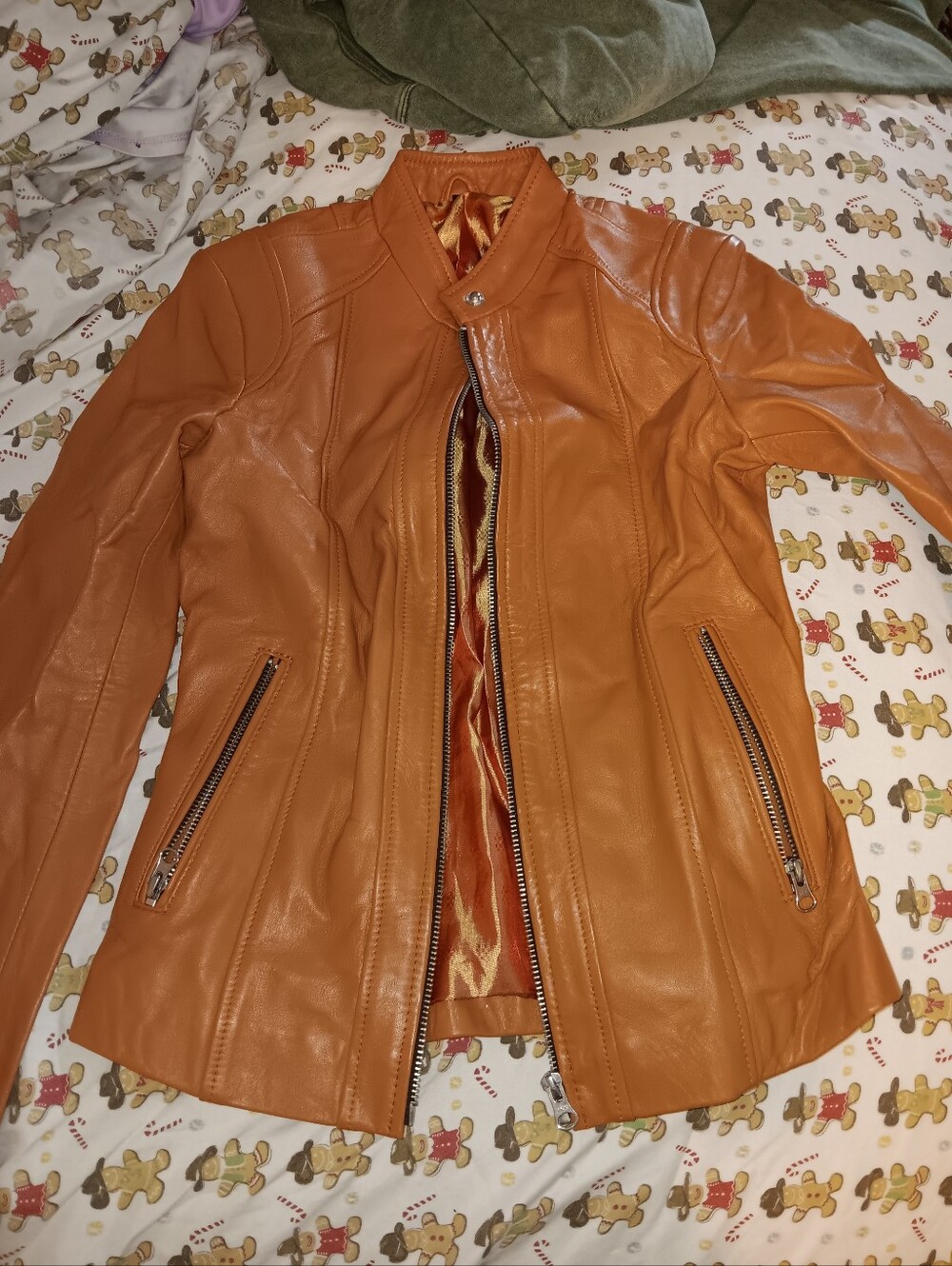 western leather  jacket xs